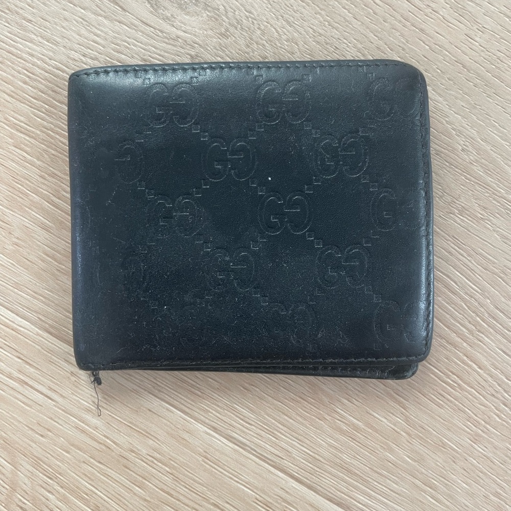 Black Leather Gucci Wallet
